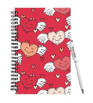 Sevgililer Gününe Özel  Ahşap Defter Kalem Hediye Seti