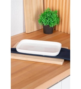 Dikdörtgen Kayık Tabak 26.5 cm, Şık ve Fonksiyonel, 1 Adet