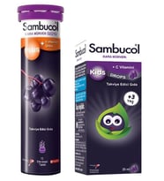 Sambucol Plus Efervesan 15 Tablet+Sambucol Kids Drops 20 ml