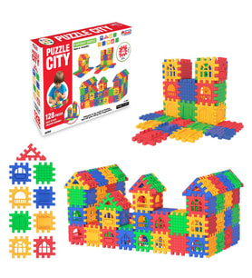 03703 Puzzle City 128 Parça -Dede