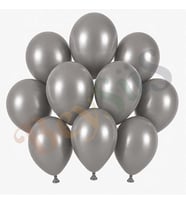 Duman Renk Lateks Retro Balon (13 cm) - 10 Adet