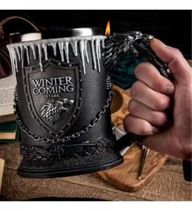 Viking Thrones Tasarım Paslanmaz Çay Kahve Kupa Bardak
