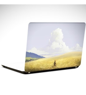 Otluk İçinde Çocuk Laptop Sticker 14 inch (35X26CM)