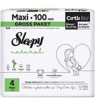 Sleepy Bebek Bezi Natural Beden:4 (7-14KG) Maxi 100 Adet Gross Pk