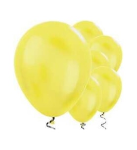 Sarı Renk Metalik Latex Balon 10 Adet