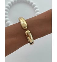 Özel Seri Damla Tasarım Gold Kelepçe Bileklik