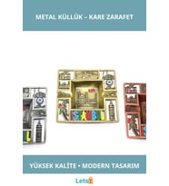 İstanbul Temalı Şık Metal Küllük, Modern ve Dayanıklı Tasarım