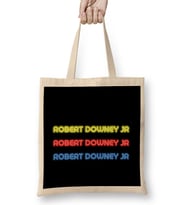 Robert Downey Jr Artwork Bez Çanta Uzun Saplı