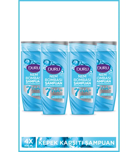 Duru Kepekli Saçlar için Kepeğe Karşı Etkili Şampuan 4x400 Ml
