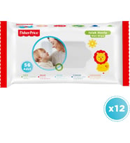 Price Fisher-Price FP-9 Pro Paket Islak Mendil, Beyaz,12'li