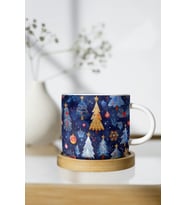 NOEL TEMALI NESCAFE FİNCANI (Çok Renkli-Naturel)