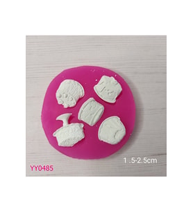 YY0485 Mini Kek Pasta Görünümlü Silikon Kalıp