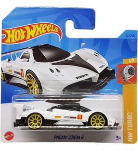 Hot Wheels - Pagani Zonda R - Hw Turbo 1/5 - Hkj36 - Short Card - Pirelli - Beyaz - Mattel 2023 (Çok Renkli)