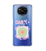 Poco X3 PRO / X3 NFC Uyumlu Pozitif Enerji Tasarımlı Şeffaf Telefon Kılıfı