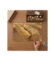 Tahıllı Tam Buğday Ekmeği - Geleneksel Fırın Tasarımı 240 parça Ahşap Puzzle Ahşap Kutuda MP01654