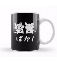 Kawaii Neko Baka Anime Kupa Bardak Porselen