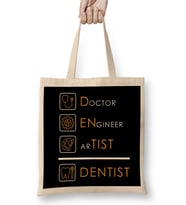 Doctor Engineer Artist Dentist 015 Bez Çanta Uzun Saplı