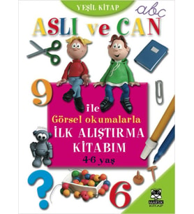Aslı ve Can ile Görsel Okumalarla İlk Alıştırma Kitabım (Yeşil )