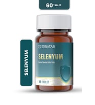 Erbatab Selenyum 200 Mcg 60 Tablet L-Selenometionin İçeren Takviye Edici Gıda