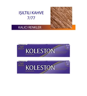 2 Adet Single Tüp Boya Saç Boyası Işıltılı Kahve 7/77