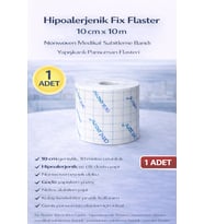 Northcity Hipoalerjenik Fix Flaster 10 cm x 10 m 1 Adet Nonwoven Medikal Sabitleme Bandı Yapışkanlı Pansuman Flasteri