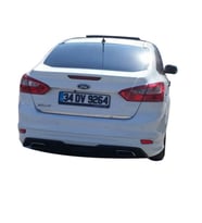 Ford Focus 3 Sedan (2012-2018) Arka Tampon Eki - Difüzör (Plastik)