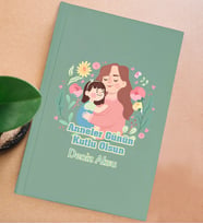 BK Gift Kişiye Özel isimli DTF Anneler Günü Tasarımlı Yeşil Sert Kapaklı Defter-4, Anneye Hediye