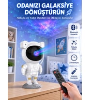 Dekoratif Fonksiyonel Astronot Projeksiyon Aydınlatma