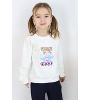 Breeze Kız Çocuk Sweatshirt Kız Baskılı 1.5-5 Yaş, Ekru