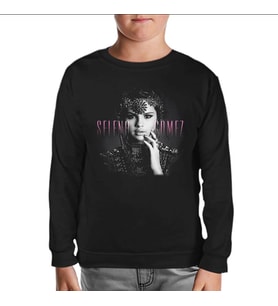 Selena Gomez - Stars Dance Siyah Çocuk Sweatshirt