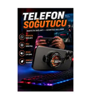 Tüm Telefonlarla Uyumlu Sessiz Fanlı Kompakt Telefon Soğutucu