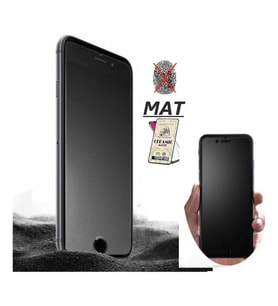 Iphone 6s Plus Mat Ekran Seramik Tam Kaplayan Kırılmaz Cam Nano Ekran Koruyucu Siyah