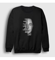 Presmono Unisex Siyah Extraordinary Elon Musk Sweatshirt 333681tt