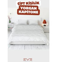 Kapitone Yüksek Kaliteli 4 Mevsim Kullanılabilir Microfiber Soft Çift Kişilik Antialerjik Yorgan (Beyaz)