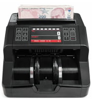 Sesli Karışık Para Sayma Makinesi Mıx 90, Tl ve Euro Karışık Sayım - Dolar Adet Sayım Müşteri Ekranı