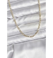 14K Gold Renk Kaplama Kuşgözü Zincir Model Pirinç CM Kadın Kolye