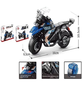 Blok Motorsiklet ve Kask Legosu 287 Parça 30026 (Çok Renkli)