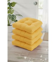 SANDALYE MİNDERİ 45X45 CM OVAL KÖŞELİ BAĞCIKLI 4 ADET