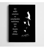 Atatürk Sanat ve Hayat  Kanvas Tablo