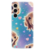 Samsung Galaxy S24 FE Kılıf Boutique Baskılı Resimli Kalp ve Köpek Pcode -034