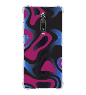 Xiaomi Mi 9T Pro Köşe Korumalı Antişok Kapak Renkli Desen Tasarımlı Şeffaf Silikon Kılıf