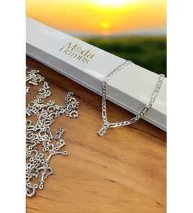 925 Ayar Gümüş 4 mm Harfli Gurmet Bileklik