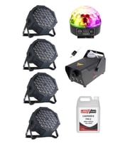 Quenlite Free Paket-2 Sahne Işık Sistemi Seti ( Top Küre Led Par Sis Makinası)