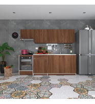 Kenzlife hazır mutfak seti nayakan cvz 240 cm genişlik üst tezgahsız ankastre fırın modüllü (Karışık)