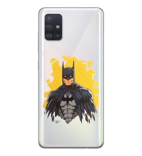 Samsung Galaxy A71 Uyumlu Batman Tasarımlı Şeffaf Telefon Kılıfı