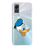 Vivo Y51 Uyumlu Kamera Korumalı Kapak Donald Duck Tasarımlı Şeffaf Silikon Kılıf