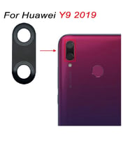 Huawei Uyumlu Y9 2019 Arka Kamera Camı Lens Yapışkanlı
