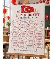 Cumhuriyet Benim İçin Düşünce Balonları Panosu - 29 Ekim Sınıf Etkinliği
