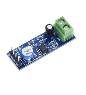 LM386 Ses Kuvvetlendirici Modül DC 5V / 12V Mono Ayarlanabilir Ses Yükseltici Mikrofon Amfi