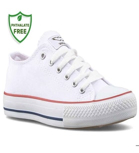 Waves 700 Converse Style Erkek Keten Sneaker Ayakkabı BEYAZ